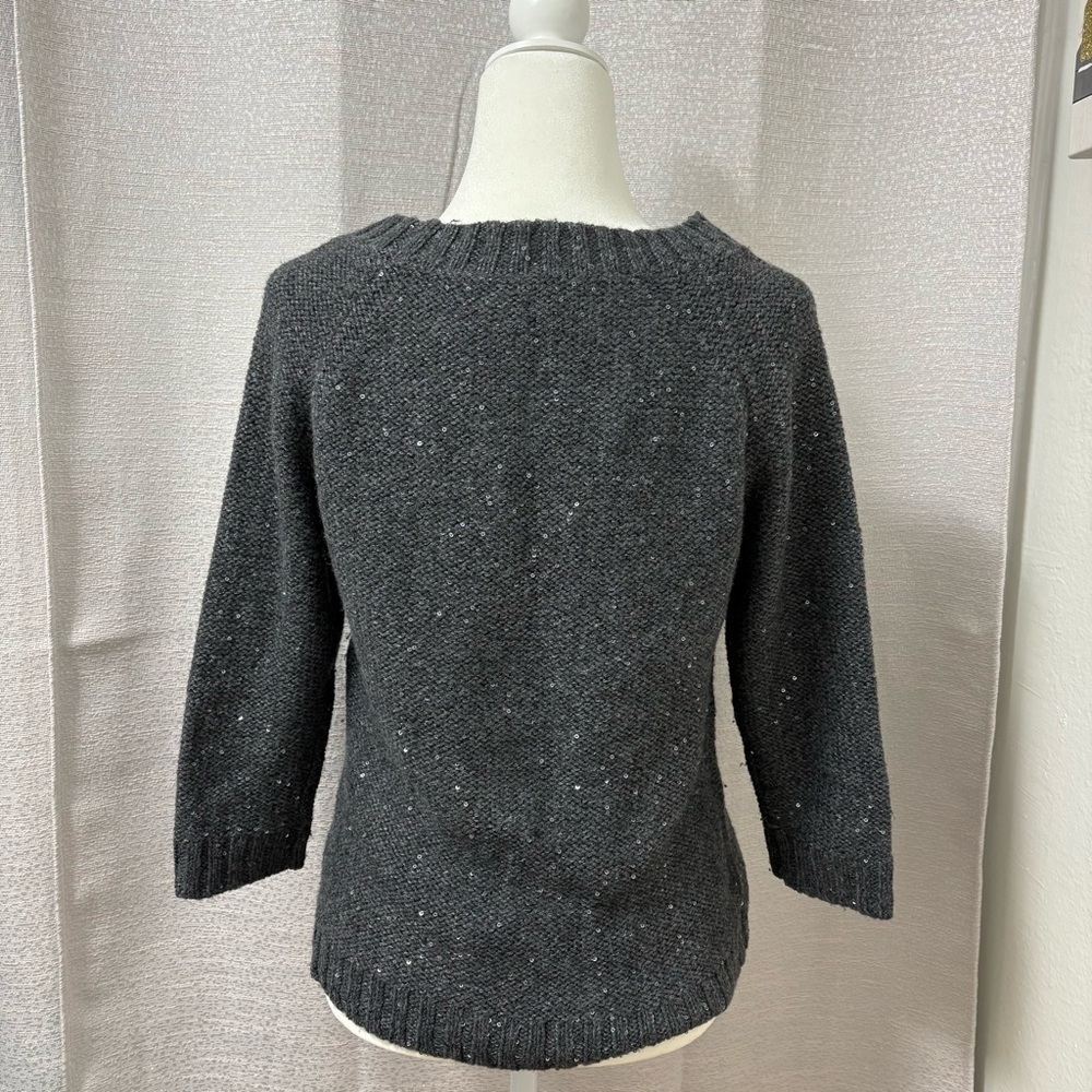 Talbots Gray Sequin Pullover
Women’s Crew Neck Wool Blend Sweater Size Small - Picture 3 of 14